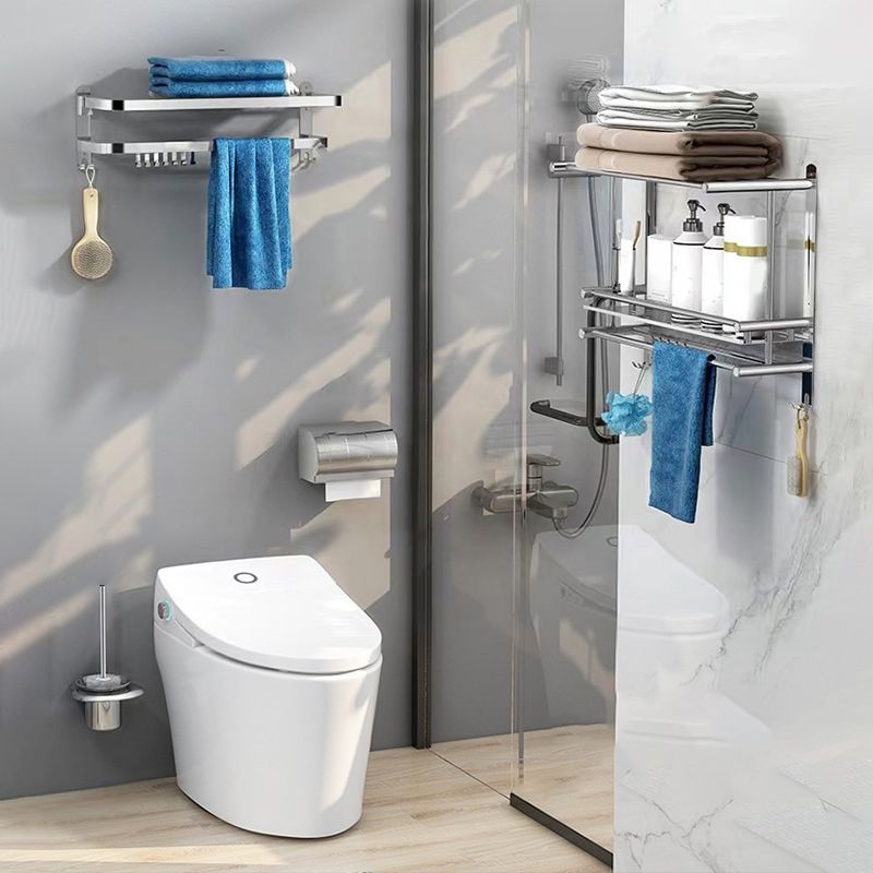 Rynx | Classic Polished Chrome Bathroom Accessory Set Towel Holder/Paper Holder/Robe Hooks Included