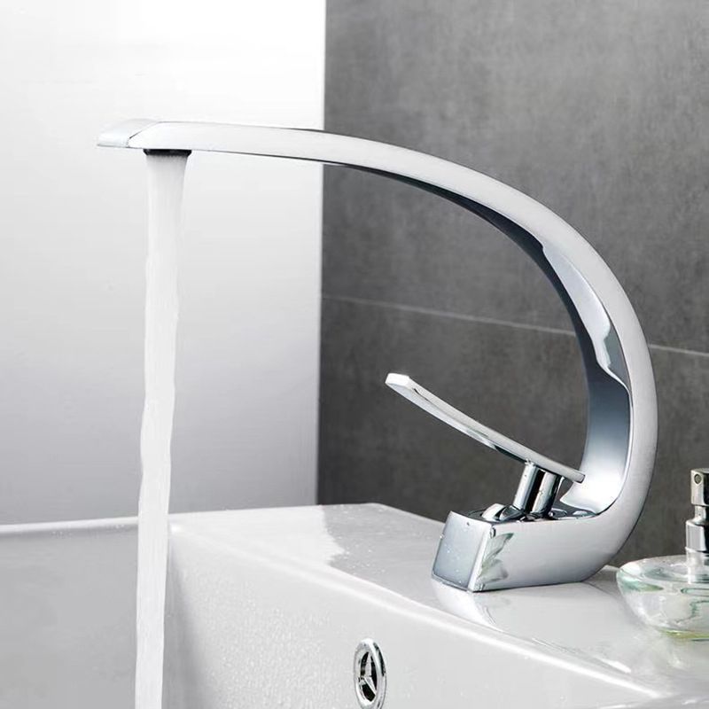 Rynx | 17 cm High Basin Faucet Luxury 1 Hole Basin Faucet Cubic Bathroom Faucet