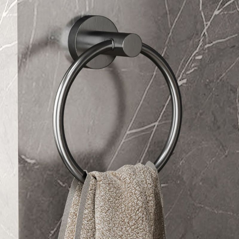 Rynx | Modern gray bathroom accessory set bathroom shelf bath hardware set