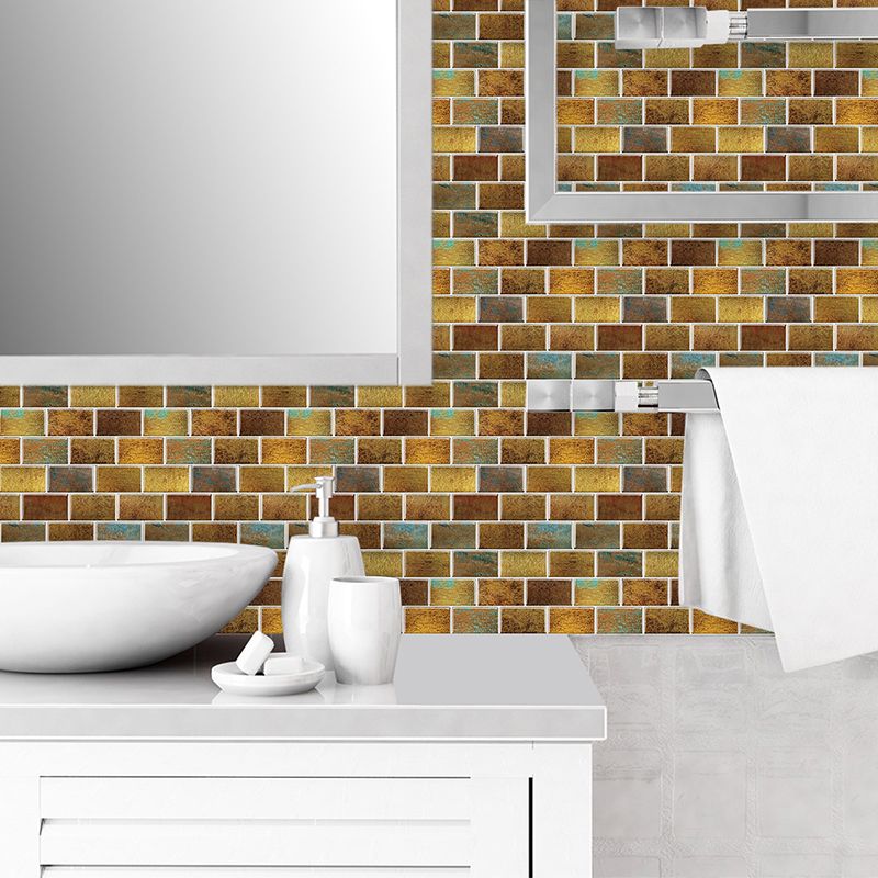 Rynx | Peel and Stick Tiles Subway Rectangle Waterproof PVC Tile-Peel & Stick for the Kitchen 10-Pack