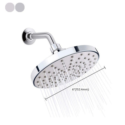 Rynx | Round Fest Shower Head Silver Single Jet Wall Mounted Shower Head