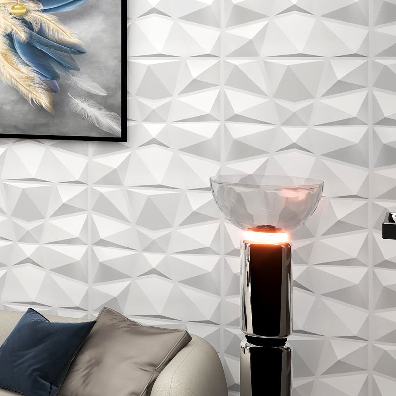 Rynx | Modern Zinc Back Wall Panel Smooth Upholstered Wall Ceiling in Black and White