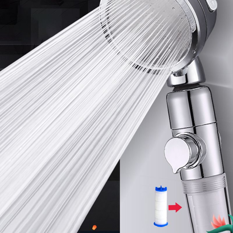 Rynx | Modern Handheld Shower Head Silver Round Standard Shower Heads