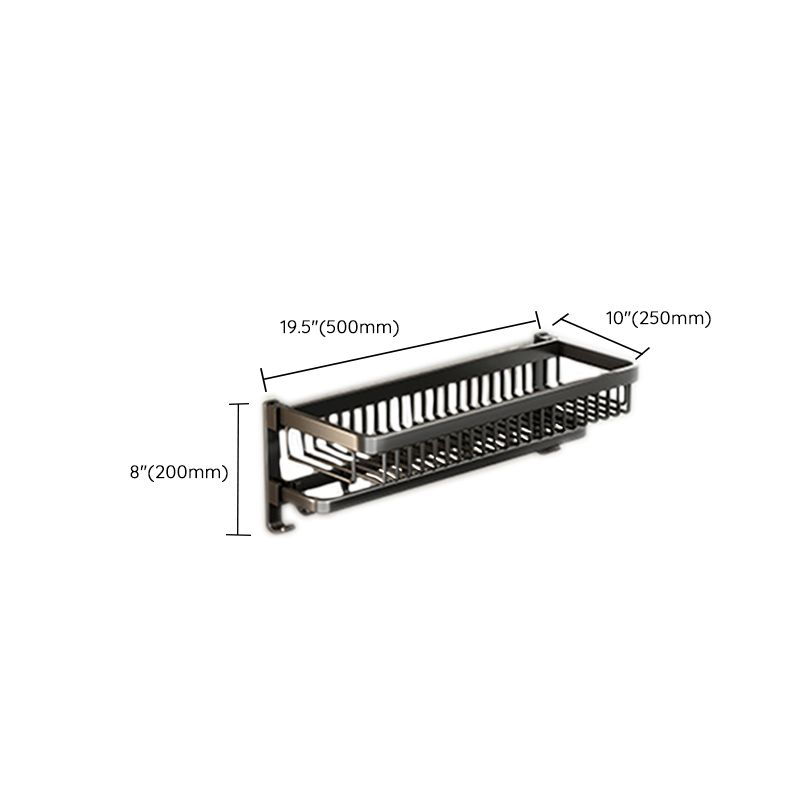 Rynx | Modern Bathroom Accessories Set Black Bath Shelf Bath Accessories Set