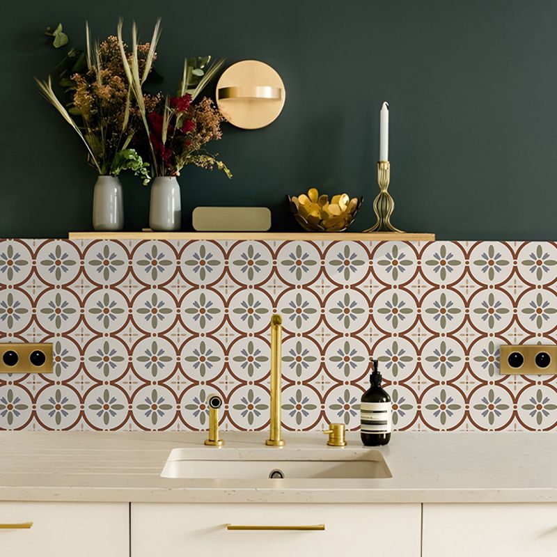 Rynx | Waterproof Peel & Stick Tile Square Pattern Print Single Tile
