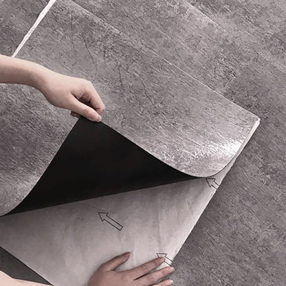 Rynx | Modern Water-Repellent Plastic Flooring Fabric Look Square Edge Floor Tiles