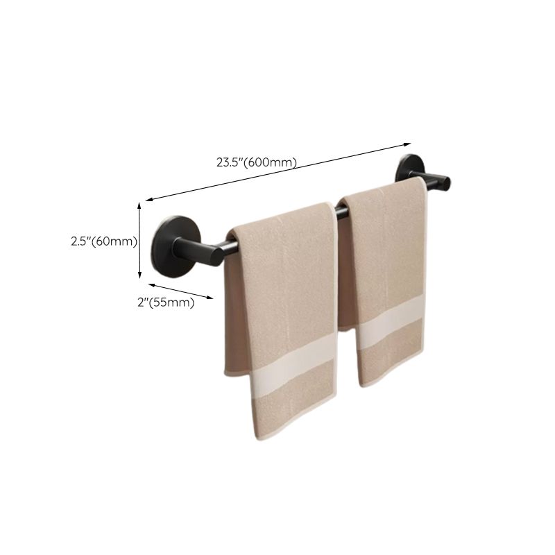 Rynx | Aluminum Bathroom Hardware Set Black Bathroom Accessories Kit Towel Bar