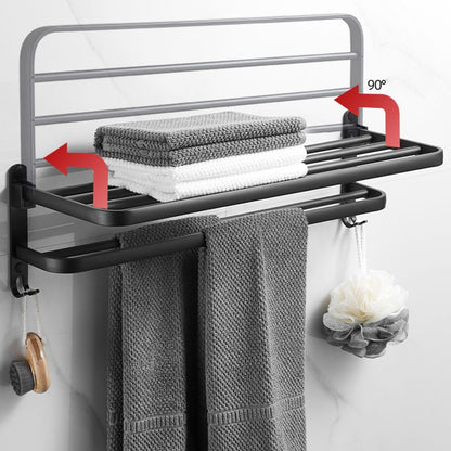 Rynx | Modern Bathroom Hardware Set Matte Black Metal Bathroom Accessories Kit
