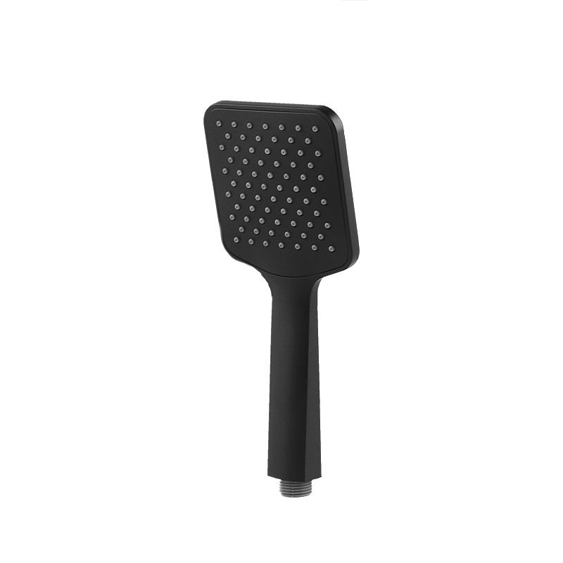 Rynx | Modern square matte black shower head rainfall shower head combo