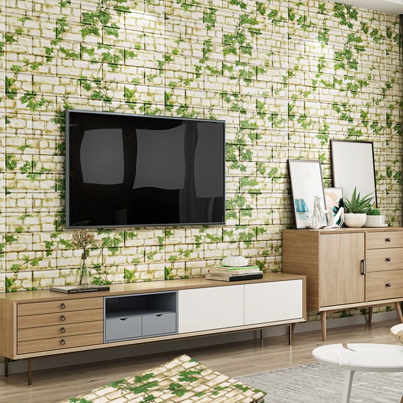 Rynx | Industrial Wall Panel 3D Brick Wall Panels Waterproof Stickers Wall Tiles Set of 10