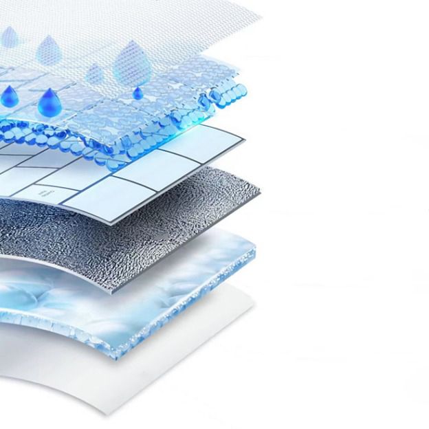 Rynx | Square Peel and Stick Back Wall Modern Plastic Peel and Stick Back Wall