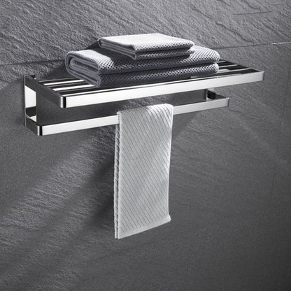Rynx | 5-piece modern bathroom accessories as a single item or in a set Polished chrome bathroom set