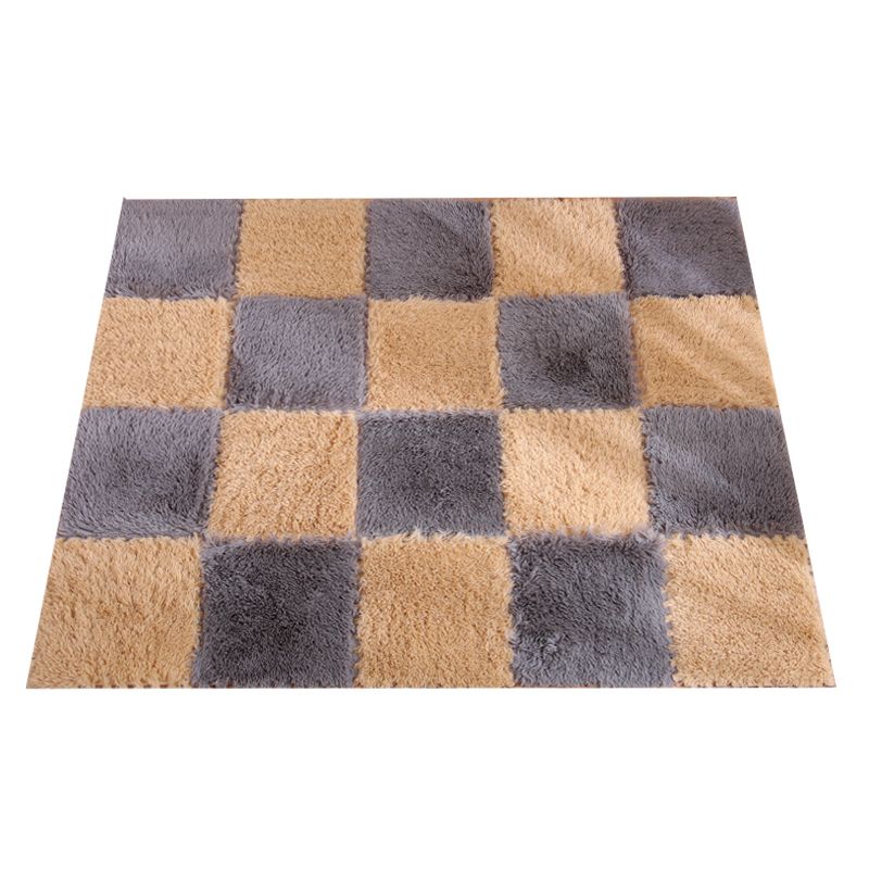 Rynx | Modern Carpet Tiles Interlocking Color Block Shag Carpet Tiles