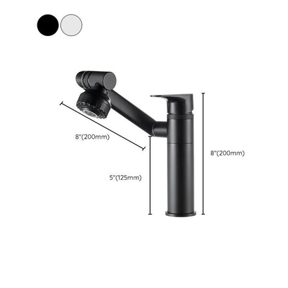 Rynx | Modern Copper Low Arch Centerset Faucets Bathroom Sink Faucet