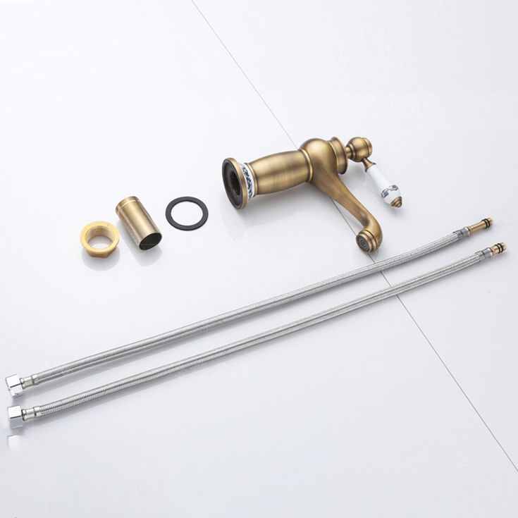 Rynx | Low-Arch Country Vessel Faucet Single-Lever Brass Faucet for Bathroom