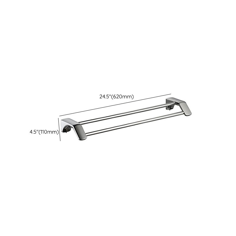 Rynx | Modern Bathroom Hardware Paper Holder Bathroom Shelf Silver Bathroom Accessory Set
