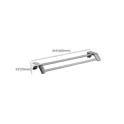 Rynx | Modern Bathroom Hardware Paper Holder Bathroom Shelf Silver Bathroom Accessory Set