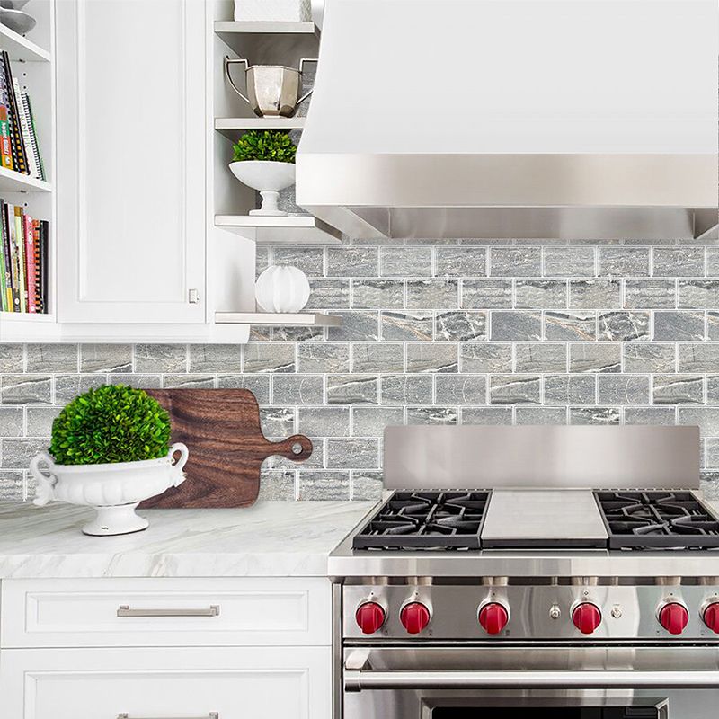 Rynx | Peel and Stick Tiles Subway Rectangle Waterproof PVC Tile-Peel & Stick for the Kitchen 10-Pack