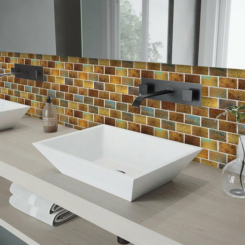 Rynx | Peel and Stick Tiles Subway Rectangle Waterproof PVC Tile-Peel & Stick for the Kitchen 10-Pack