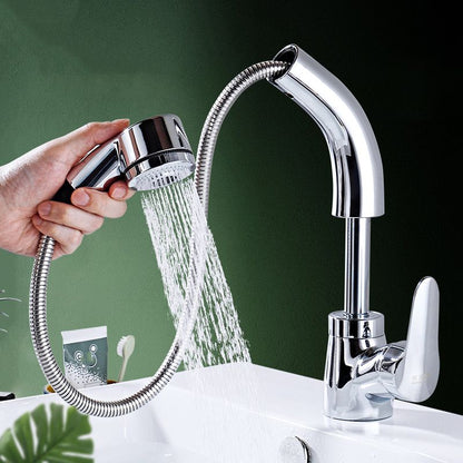 Rynx | Modern Simple Vessel Sink Faucet High Arc Bathroom Sink Faucet