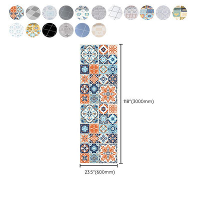 Rynx | Modern Vinyl Plank Flooring Porcelain Tile Look Self-adhesive PVC Flooring