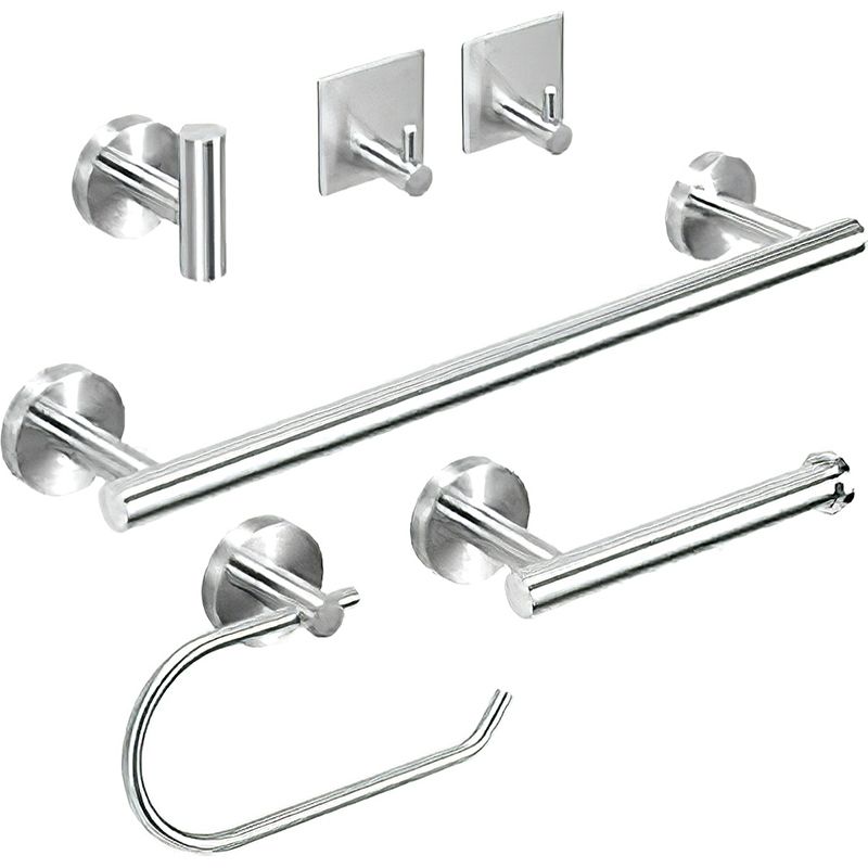 Rynx | Metal Simple Bathroom Accessories as a Single Piece or in a Set in Silver