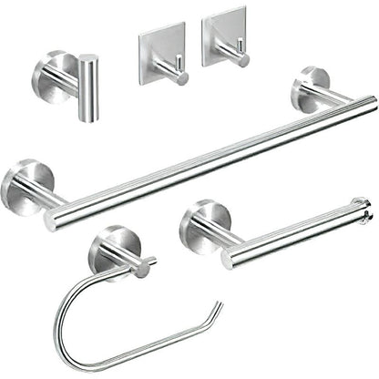 Rynx | Metal Simple Bathroom Accessories as a Single Piece or in a Set in Silver