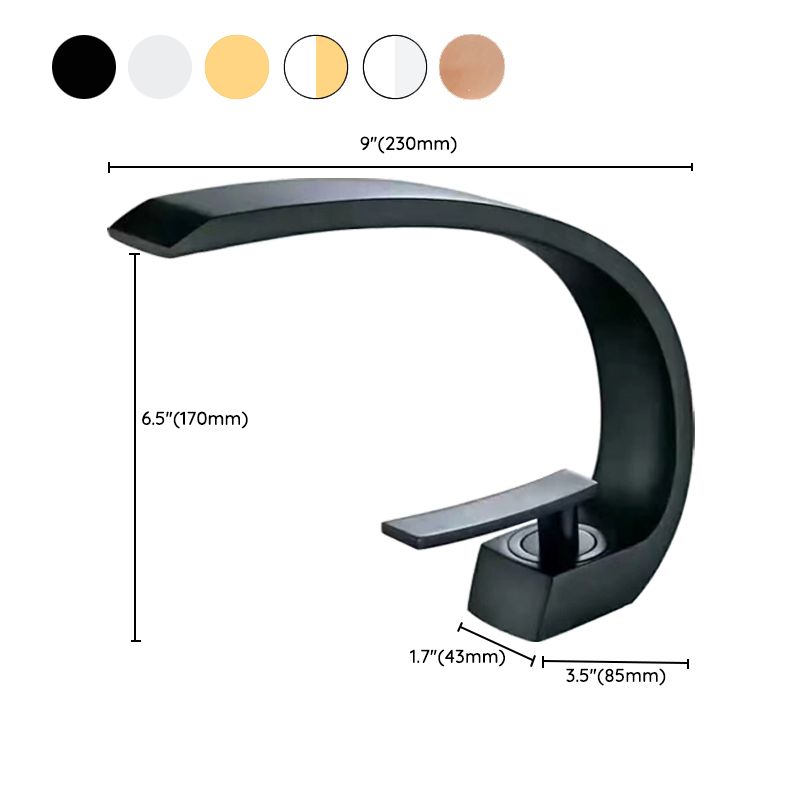 Rynx | 17 cm High Basin Faucet Luxury 1 Hole Basin Faucet Cubic Bathroom Faucet
