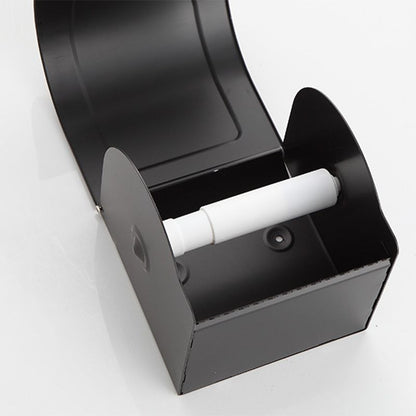 Rynx | Modern Matt Black Bathroom Shelf Paper Holder Bathroom Accessory Set