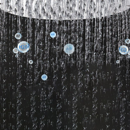 Rynx | Modern Showerhead Combination Double Showerhead Polished Stainless Steel Wall Mounted Showerhead