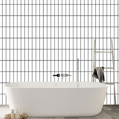 Rynx | Tile Stripping & Sticking Rectangle White Plastic Waterproof Tile Stripping & Sticking for Shower 10-Pack