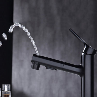 Rynx | Round Vessel Sink Bathroom Faucet Simple Style Faucet with Brass Material