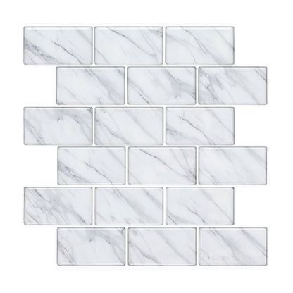 Rynx | Modern Peel & Stick Mosaic Tile PVC Herringbone Peel and Stick Wall Tile