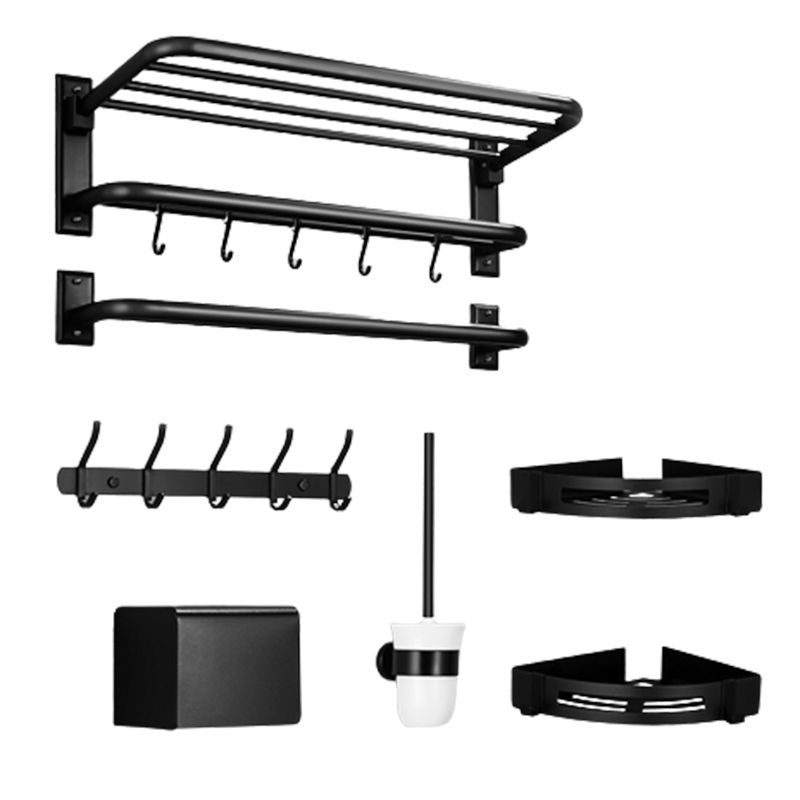 Rynx | Matt Black Bathroom Accessory Set Modern Bathroom Accessory as Individual Piece or as Set