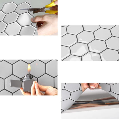 Rynx | Square Peel and Stick Back Wall Modern Plastic Peel and Stick Back Wall