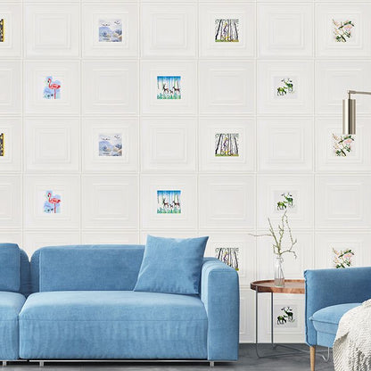 Rynx | Modern Wall Panel Cartoon Print Peel and Stick Waterproof Wall Panel