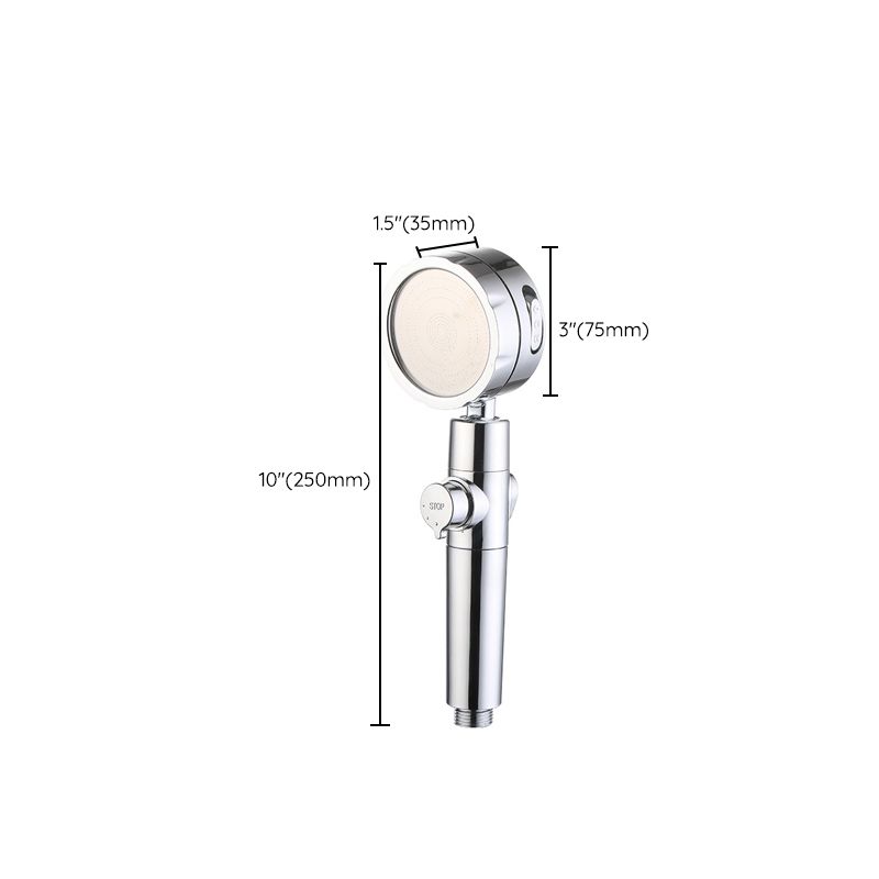 Rynx | Modern Handheld Showerhead 3 Spray Round Metal Shower Heads