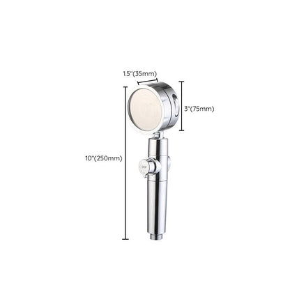 Rynx | Modern Handheld Showerhead 3 Spray Round Metal Shower Heads