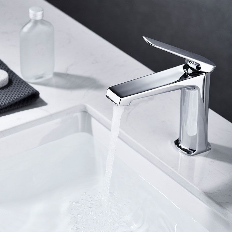 Rynx | Modern Basin Mixer Lever Handle Copper Low Arc Basin Mixer