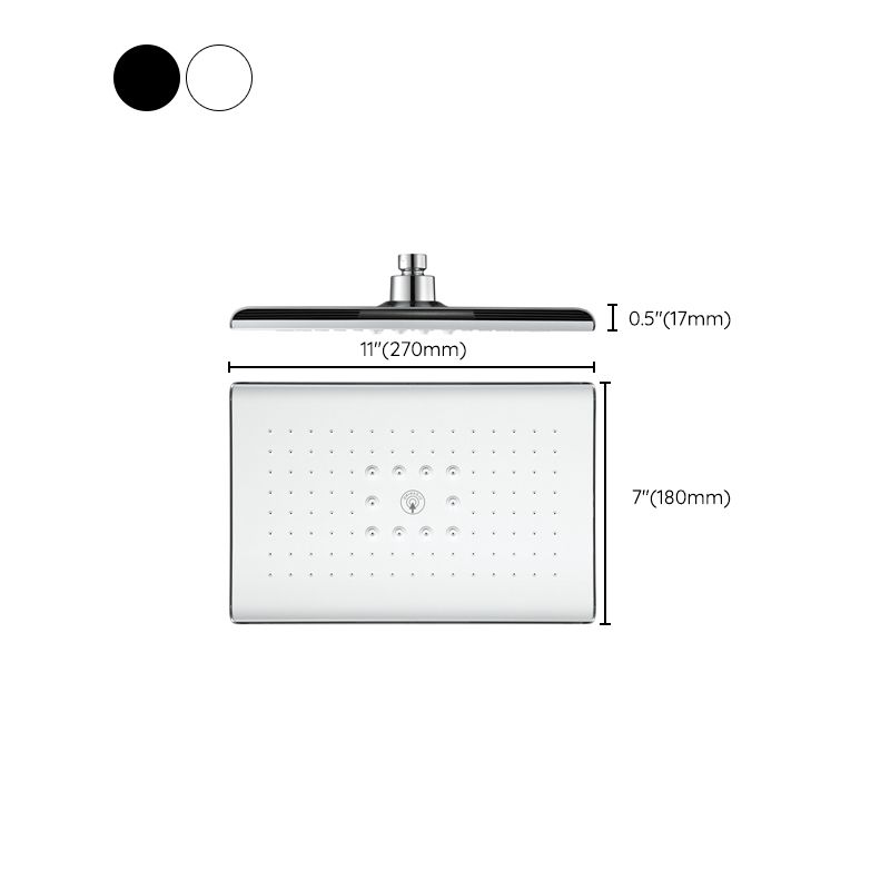 Rynx | Rectangular Fixed Shower Head Traditional Ceiling Mounted Shower Head