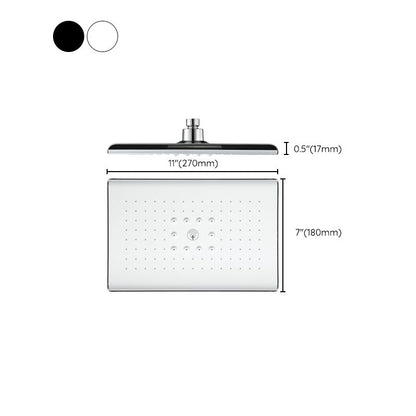 Rynx | Rectangular Fixed Shower Head Traditional Ceiling Mounted Shower Head
