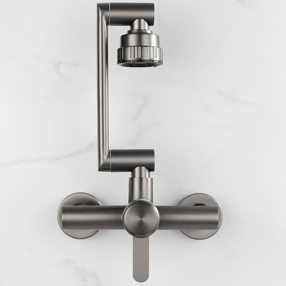 Rynx | Modern Wall-Mounted Kitchen Faucet Single Lever Faucet in Chrome