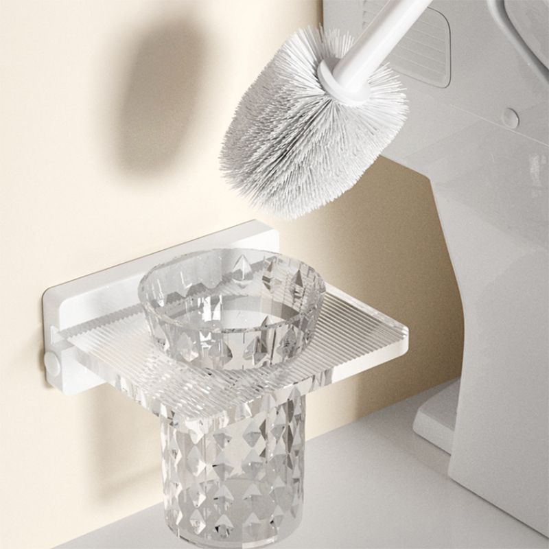 Rynx | White metal and acrylic bathroom accessories as single item or in set with bathroom shelf