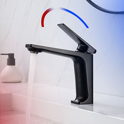 Rynx | Modern Basin Mixer Lever Handle Copper Low Arc Basin Mixer