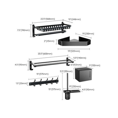 Rynx | Traditional black bathroom accessories individually or in a set