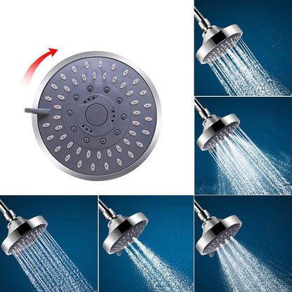 Rynx | Modern Fixed Shower Head with Catalyst 4-Inch Silver Wall Mount Shower Head