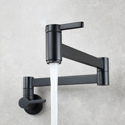 Rynx | 1-handle brushed nickel widespread faucet 1-hole wall-mounted bathroom faucet with brass