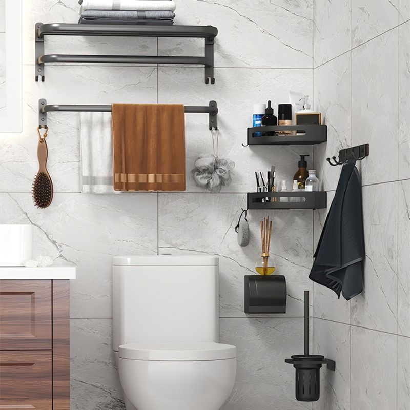 Rynx | Modern Bathroom Hardware Set Matte Black Metal Bathroom Accessories Kit