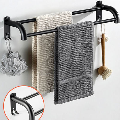 Rynx | Modern Bathroom Accessories Black Paper Holder Bathroom Shelf Bathroom Accessory Set