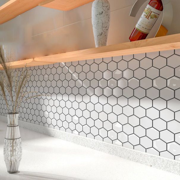 Rynx | Square Peel and Stick Back Wall Modern Plastic Peel and Stick Back Wall